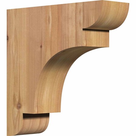 Ekena Millwork New Brighton Smooth Corbel, Western Red Cedar, 3 1/2"W x 12"D x 12"H COR04X12X12NEB00SWR